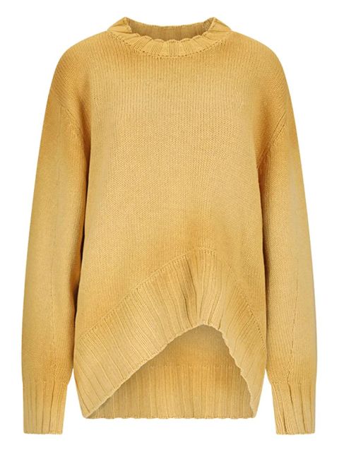 The Attico dipped hem sweater - Yellow - zdjęcie produktu nr 1