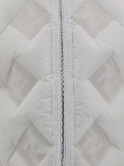 FENDI quilted puffer gilet - White