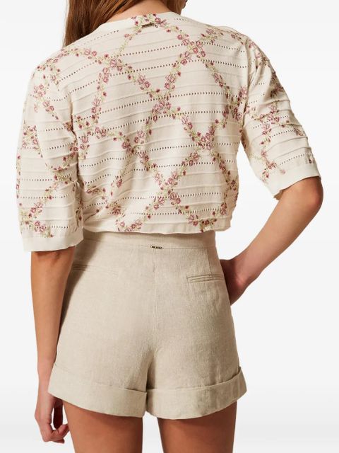 TWINSET pleated shorts - Neutrals