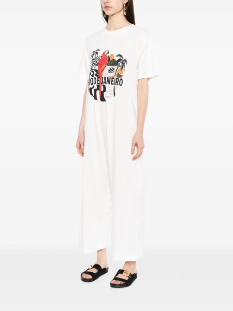 FARM Rio graphic-print jumpsuit - White