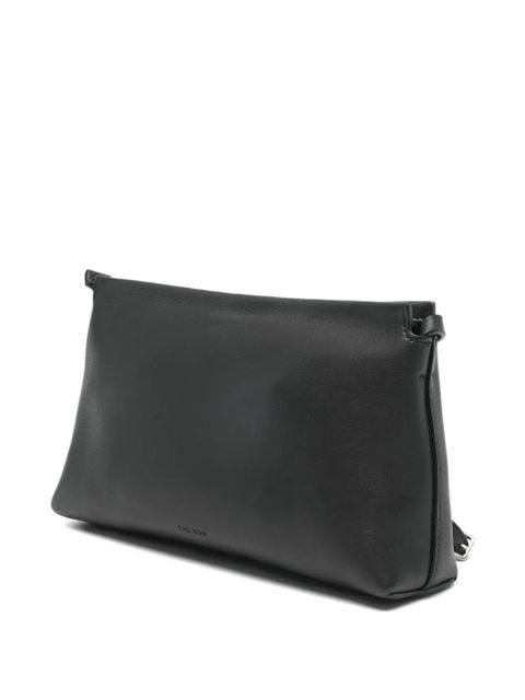 The Row zip-fastening logo-detail shoulder bag - Black