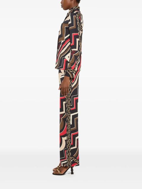 PUCCI Istrice-print trousers - Black