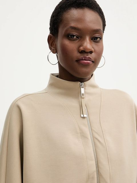 BOSS bluza Ebesya damska kolor beżowy gładka 50555057