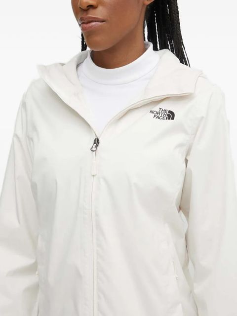 The North Face hooded logo-print jacket - White