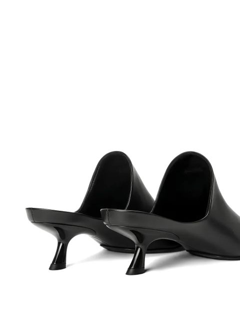 LOEWE Pebble leather mules - Black