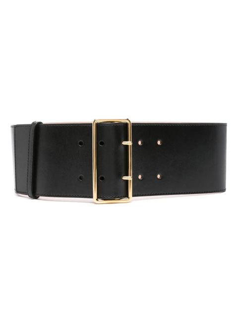 Alexander McQueen leathe belt - Black - zdjęcie produktu nr 1