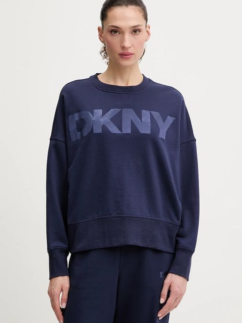 Dkny bluza damska kolor niebieski z nadrukiem DP6T1561 - zdjęcie produktu nr 1