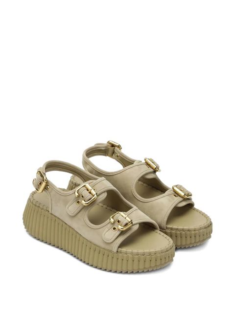 Chloé buckle-strap sandals - Green - zdjęcie produktu nr 2