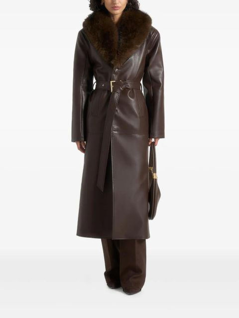 Manière De Voir Cenya belted coat - Brown