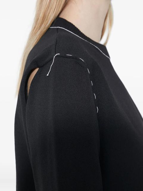 MM6 Maison Margiela cut-out sweater - Black