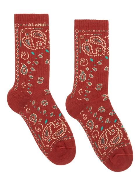 Alanui bandana socks - Red - zdjęcie produktu nr 1