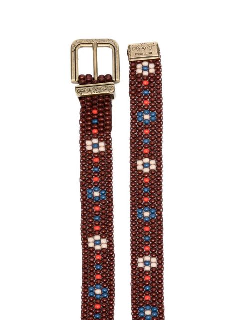 ETRO beaded buckle belt - Brown - zdjęcie produktu nr 2