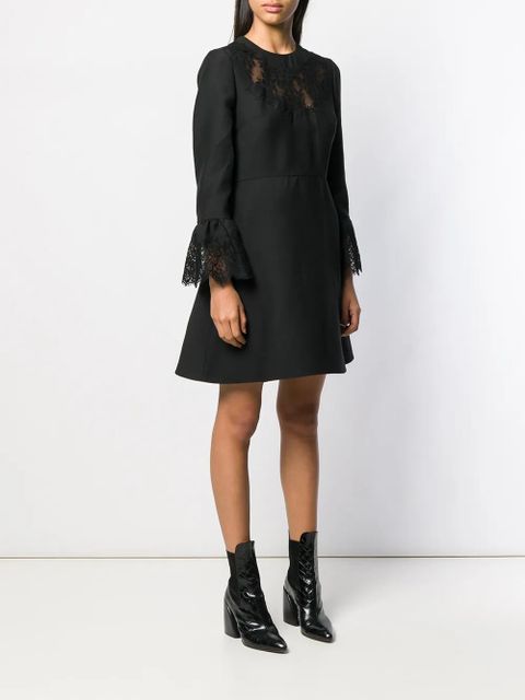 Valentino Garavani lace insert short dress - Black - zdjęcie produktu nr 2