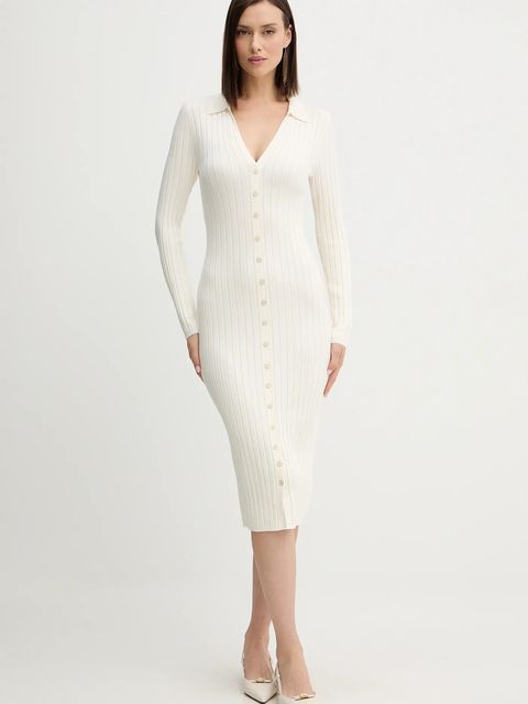 Guess sukienka MIRANDA kolor beżowy mini prosta W5BK60 Z2YJ2