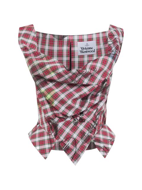 Vivienne Westwood Sunday plaid top - Red - zdjęcie produktu nr 1