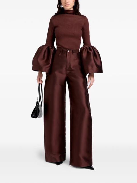 Marques'Almeida belt-loops wide-leg trousers - Brown - zdjęcie produktu nr 2