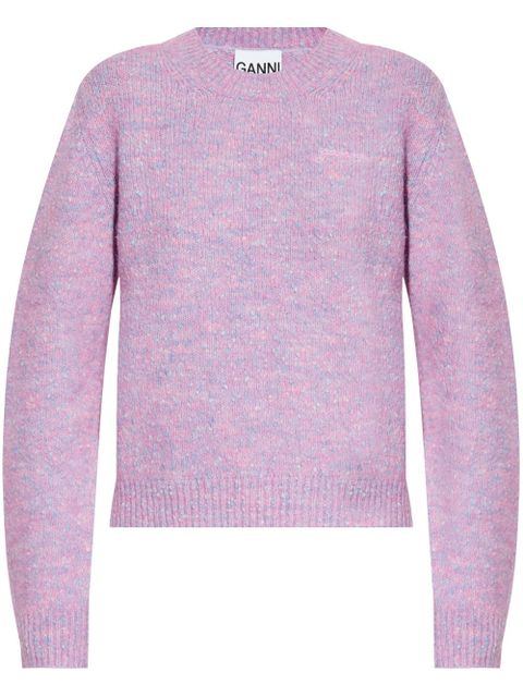 GANNI mélange effect jumper - Pink - zdjęcie produktu nr 1