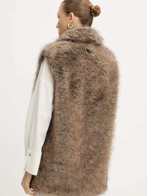 Liu Jo bezrękawnik kolor zielony przejściowy MF5495 E1095