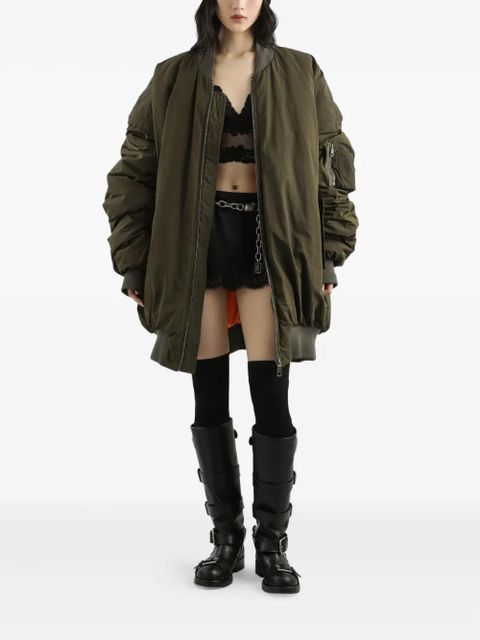 Dolce & Gabbana lace-trimmed satin skirt - Brown - zdjęcie produktu nr 2