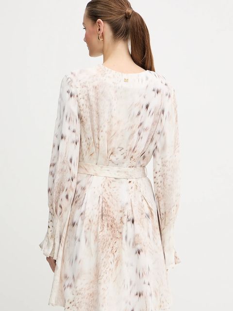 Marciano by Guess sukienka DENISE kolor beżowy mini rozkloszowana 5BGK31 7352A - zdjęcie produktu nr 2