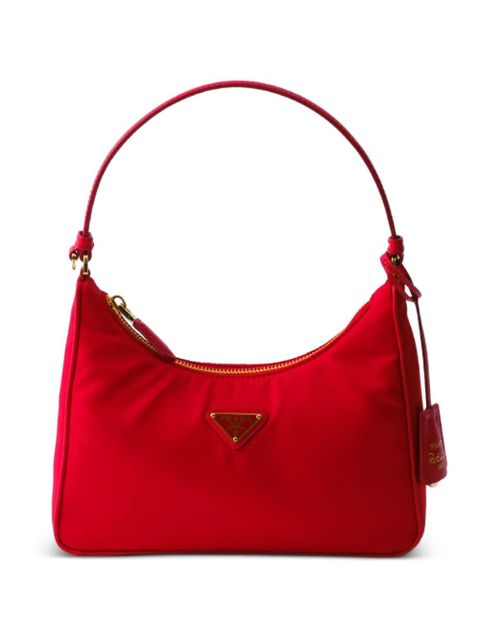 Prada mini Re-Edition 2005 tote bag - Red - zdjęcie produktu nr 1
