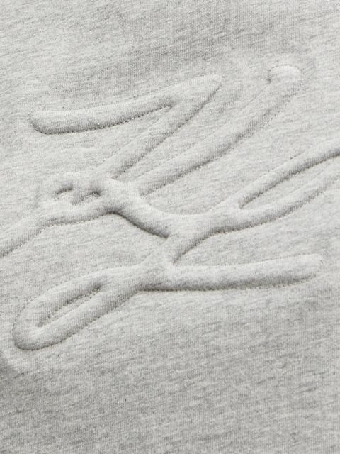 Karl Lagerfeld t-shirt bawełniany damski kolor szary A1W17071