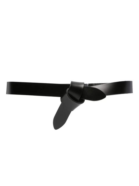 ISABEL MARANT Lecce leather belt - Black - zdjęcie produktu nr 1