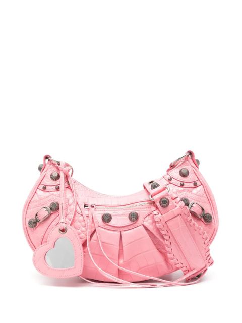 Balenciaga Le Cagole S leather shoulder bag - Pink - zdjęcie produktu nr 1