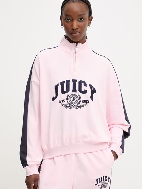 Juicy Couture bluza damska z bawełną CREST TRACK TOP - zdjęcie produktu nr 1