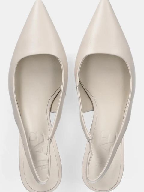 Answear.LAB szpilki skórzane kolor biały