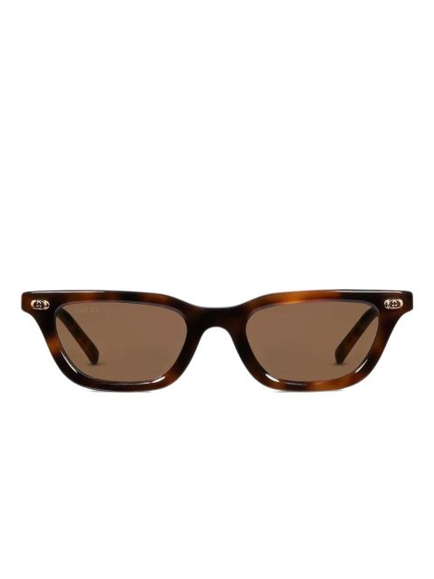 Gucci cat eye-frame sunglasses - Brown - zdjęcie produktu nr 1