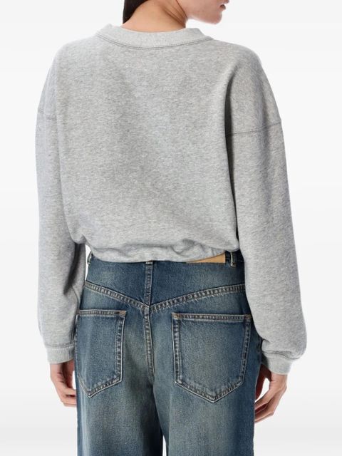 MARANT ÉTOILE cropped logo sweatshirt - Grey - zdjęcie produktu nr 2