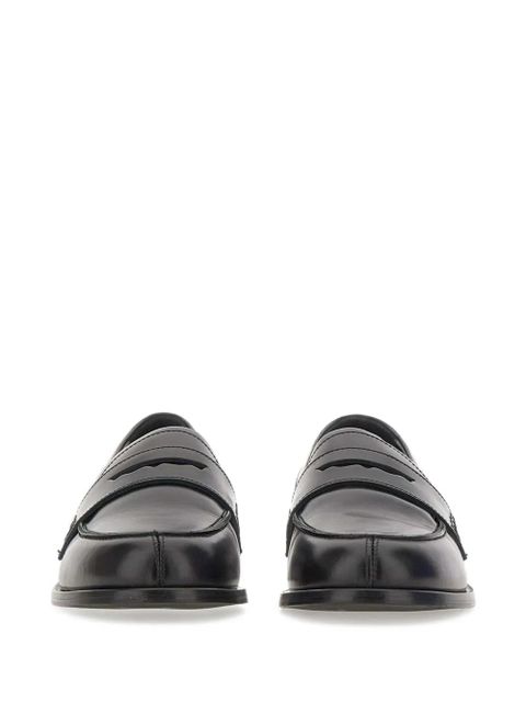 Aeyde Oscar leather loafers - Black
