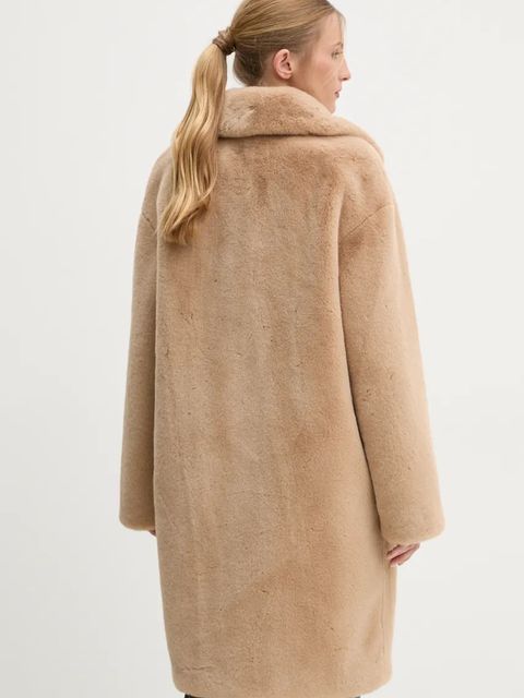 Stand Studio płaszcz Camille Cocoon Coat damski kolor brązowy przejściowy oversize 61137-9070 - zdjęcie produktu nr 2