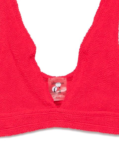 Hunza G Angel textured-finish bikini set