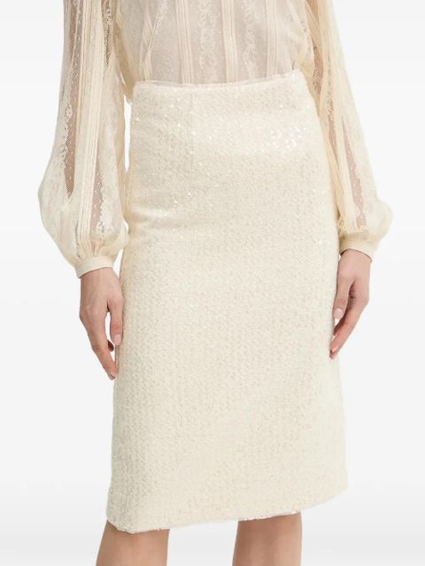 TWINSET sequin-embellished skirt - Neutrals - zdjęcie produktu nr 1