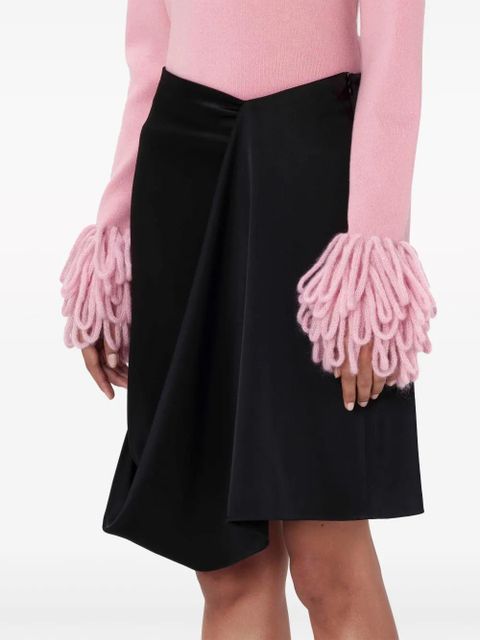 JW Anderson draped asymmetric miniskirt - Black