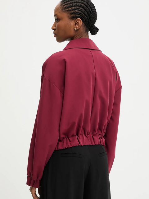 Answear.LAB kurtka kolor bordowy przejściowa