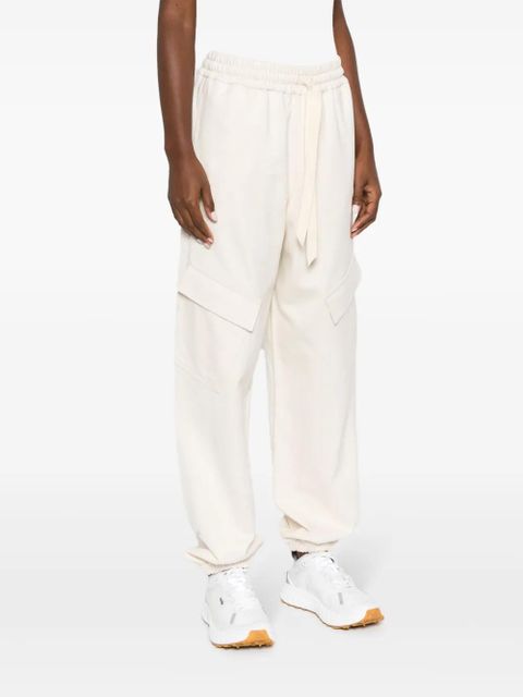 Jil Sander drawstring-waist cotton track pants - Neutrals