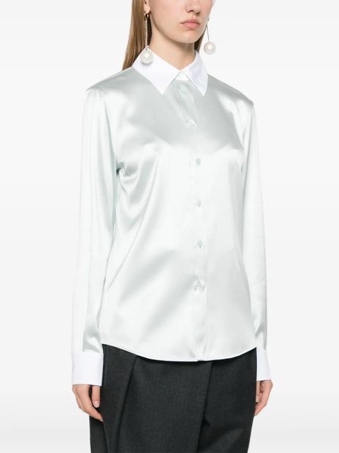LOEWE satin shirt - Blue