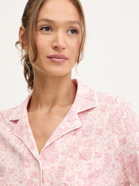 Lauren Ralph Lauren piżama damska kolor różowy ILN92443