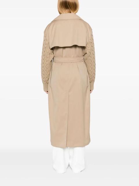 Max Mara water-repellent gabardine trench coat - Brown