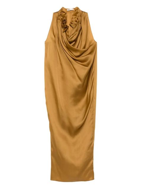KHAITE draped maxi dress - Yellow - zdjęcie produktu nr 1