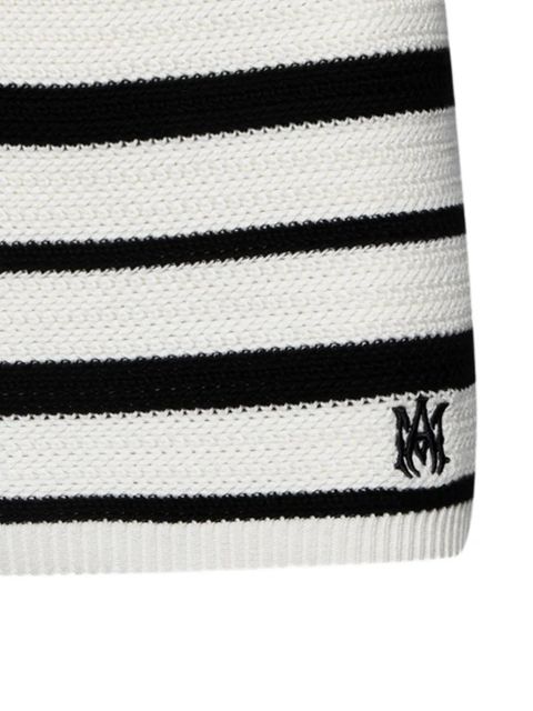 AMIRI logo-embroidered mini skirt - White - zdjęcie produktu nr 2