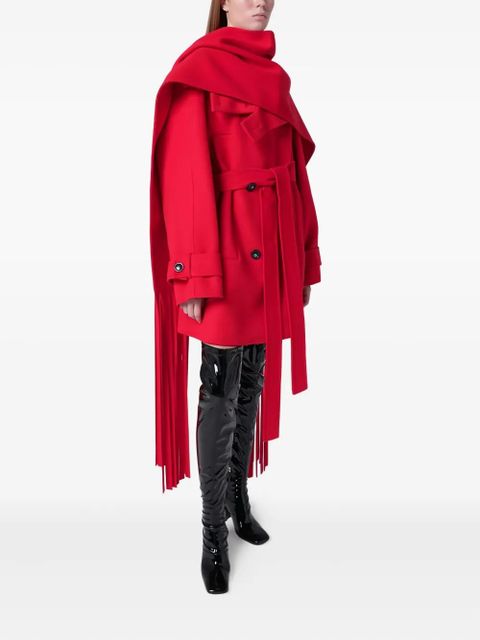 Sportmax fringed scarf - Red - zdjęcie produktu nr 2