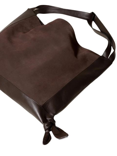 Hereu Cador suede knot shoulder bag - Brown - zdjęcie produktu nr 2