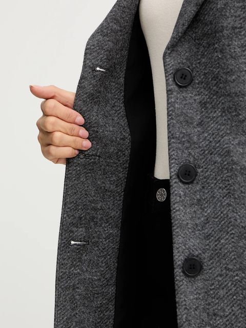 Silvian Heach płaszcz ALCEDO kolor szary GPA25012CP