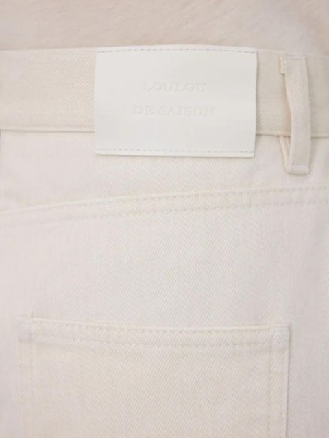 LouLou de Saison Asmar logo-patch jeans - White - zdjęcie produktu nr 2
