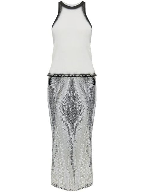 The Attico panelled midi dress - White - zdjęcie produktu nr 1