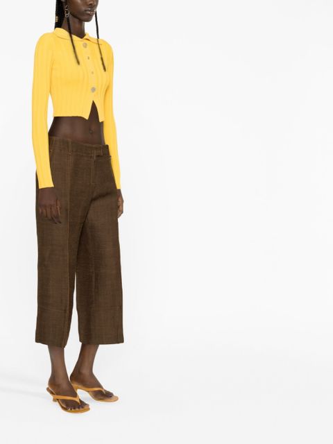 Jacquemus Areia cropped trousers - Brown